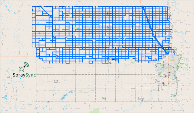2021 North Dakota Cass County Spray Map